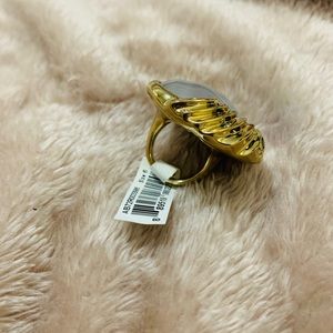 Swarovski Crystal Clear Green Opalescent Ring